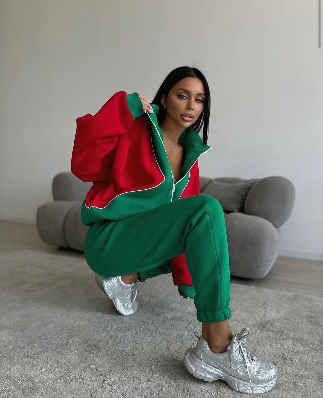 GORGONIZE Colorblock Lounge Set