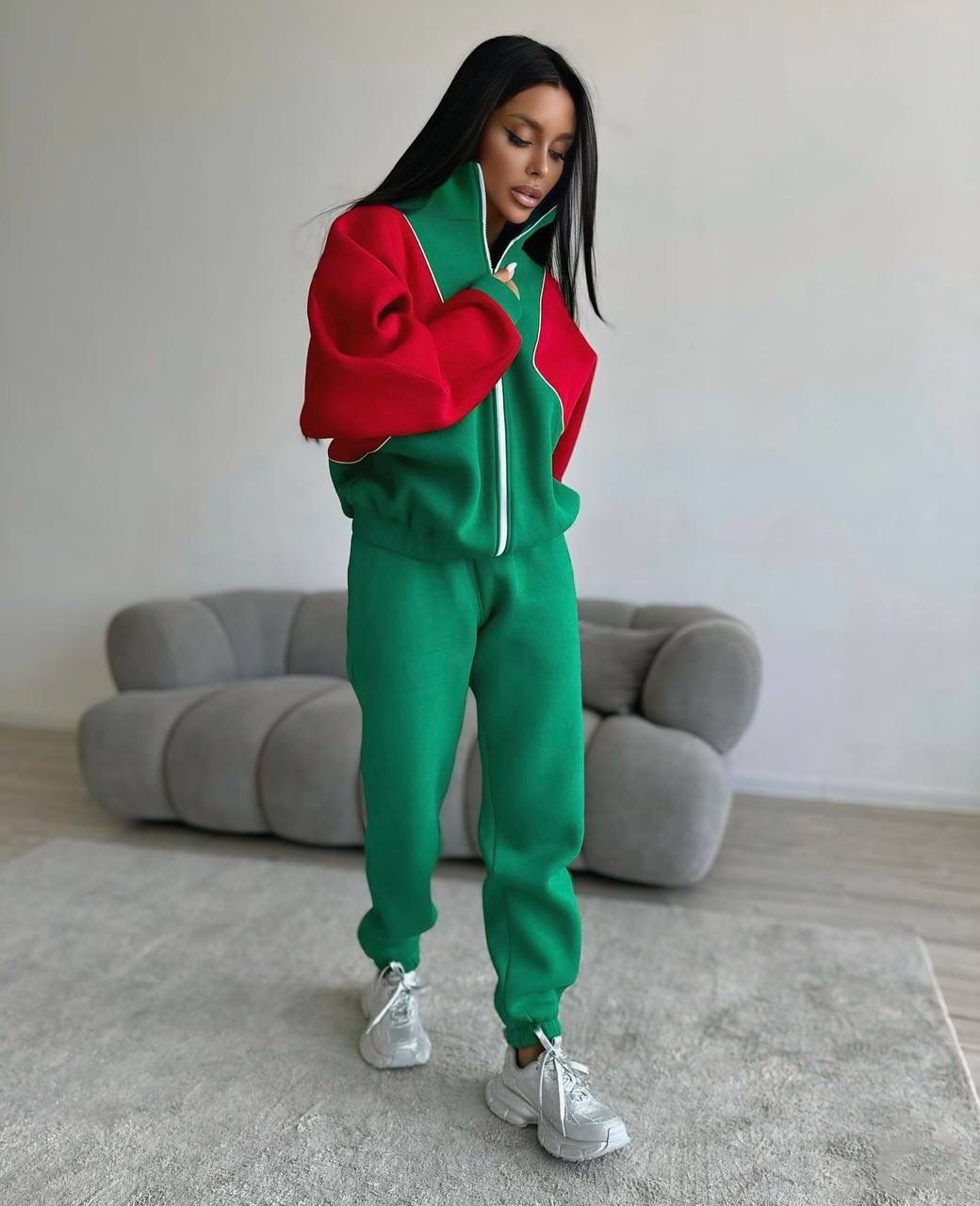 GORGONIZE Colorblock Lounge Set