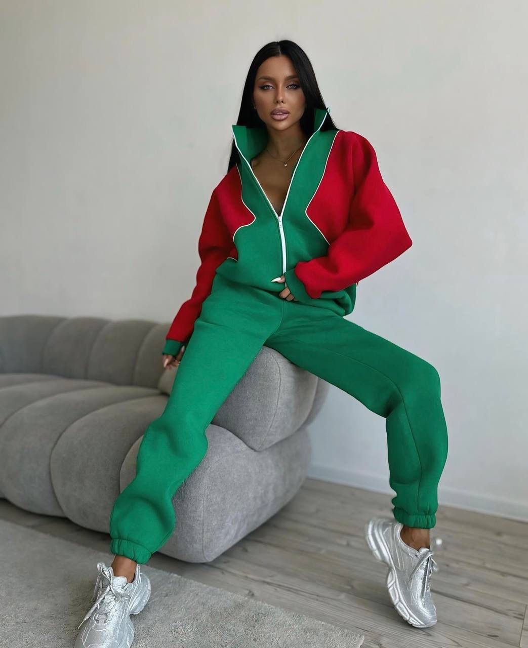GORGONIZE Colorblock Lounge Set