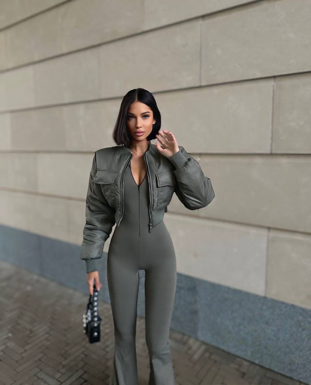 GORGONIZE Sculpt Flare Jumpsuit