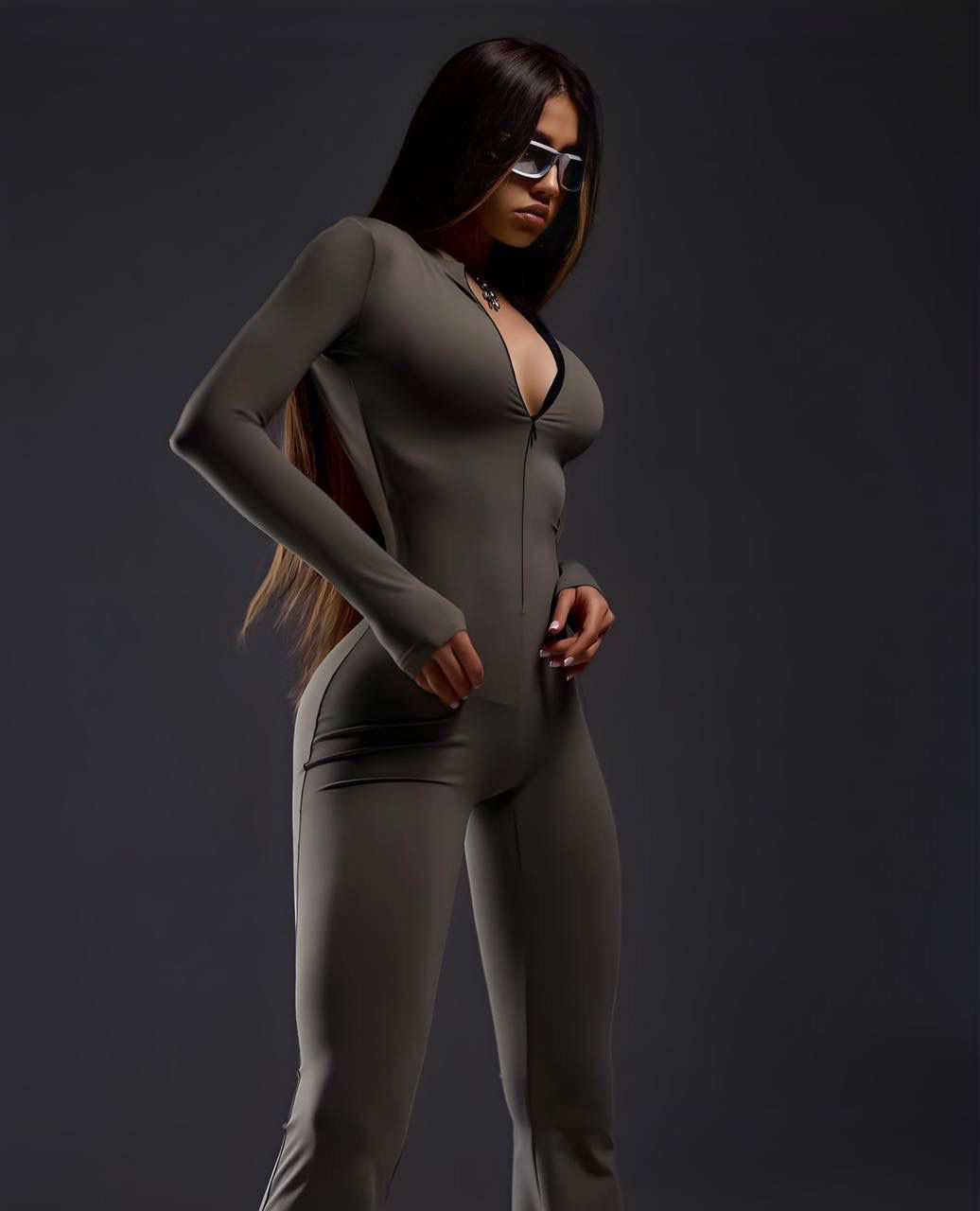 GORGONIZE Sculpt Flare Jumpsuit