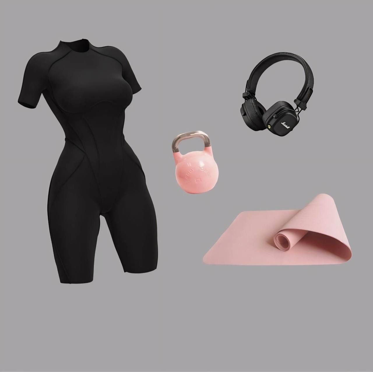GORGONIZE Open-Back Sculpt Playsuit