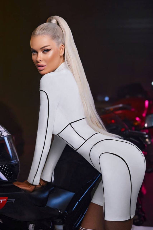GORGONIZE Neon Sculpt Catsuit