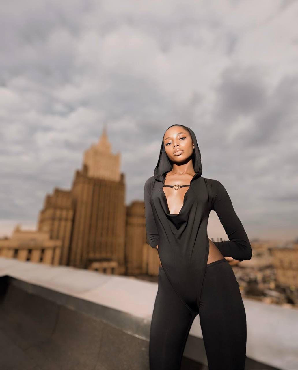 Gorgonize Midnight Sculpt Flared Jumpsuit