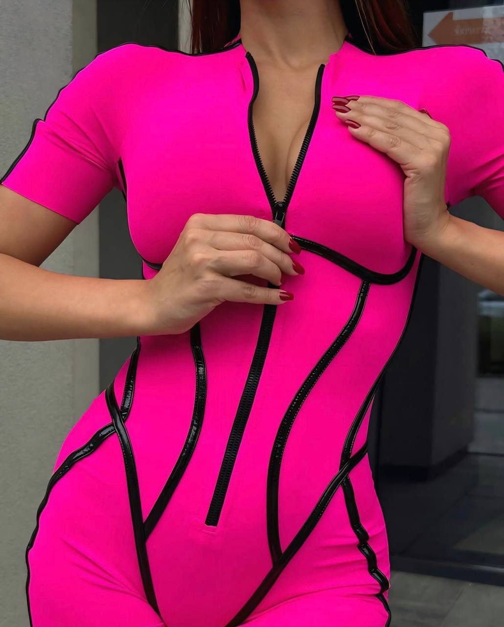 GORGONIZE Sculpt Zip Romper