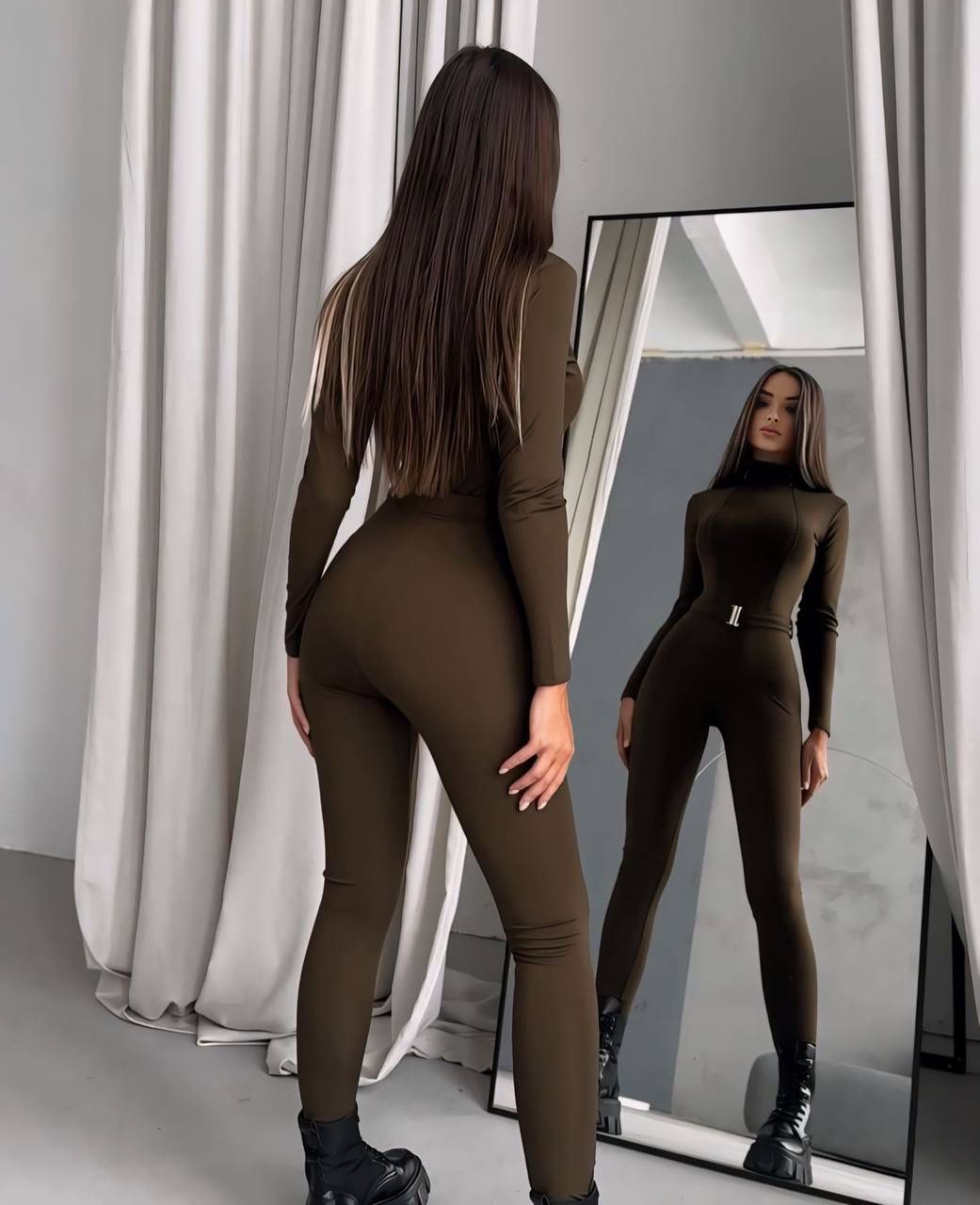 GORGONIZE Sculpt Contour Jumpsuit - Black