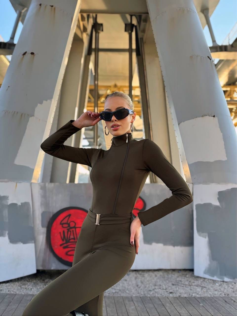 GORGONIZE Sculpt Contour Jumpsuit - Black