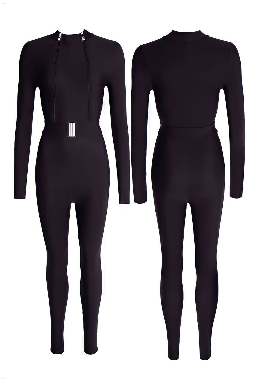 GORGONIZE Sculpt Contour Jumpsuit - Black
